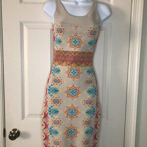 Bebe Woven Multicolored Dress Size XS